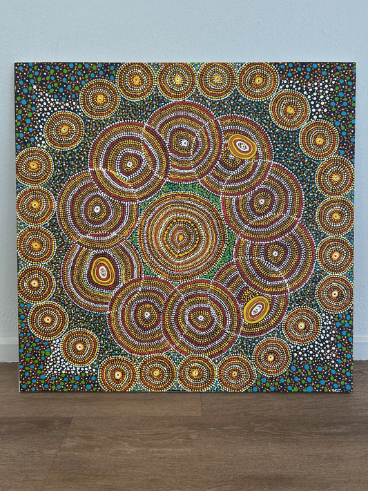 Verna Lawrie - Weaving Basket 'Mandela Style'